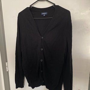 Croft & Barrow Black Unisex Cardigan (Medium)